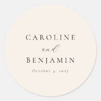 Casamento de Caligrafia de Ivory Minimalista Elega