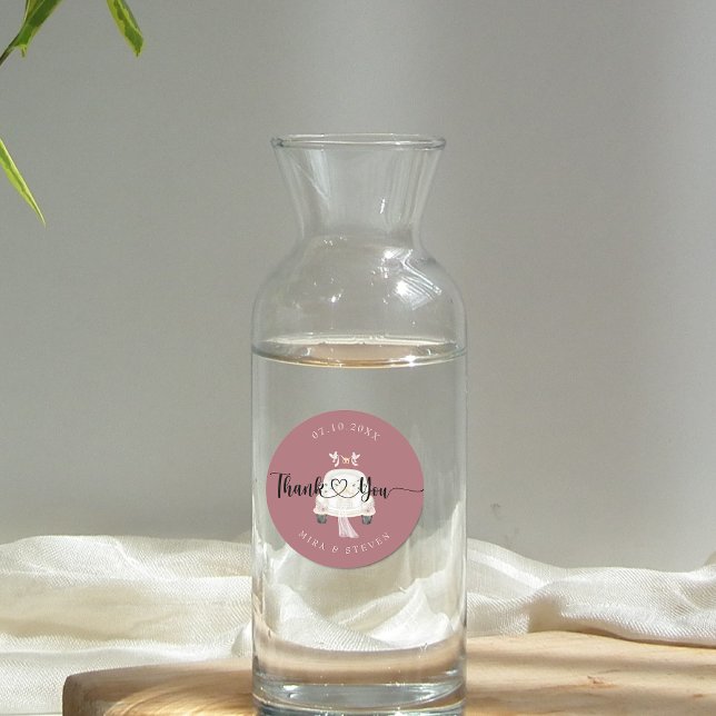 Adesivo Casamento de carro Vintage Pink (Criador carregado)