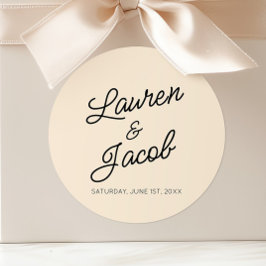 Adesivo Casamento de Champanhe Ligeiro Minimalista Moderno