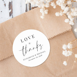 Adesivo Casamento De Chic Love E Obrigados