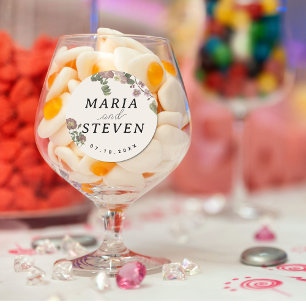 Adesivo Casamento de Chic Vintage floral boho