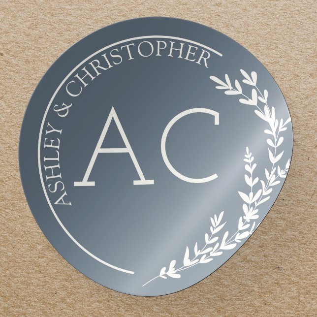 Adesivo Casamento de Cinzas de Frame Foliar Moderno (Criador carregado)