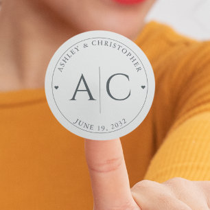 Adesivo Casamento de Cinzas Espaciais Modernas Elegante