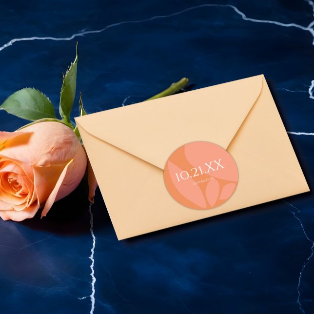 Adesivo Casamento de Colagem de Cores Modernas (Criador carregado)