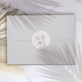 Adesivo Casamento de Contorno de Lily Rosa