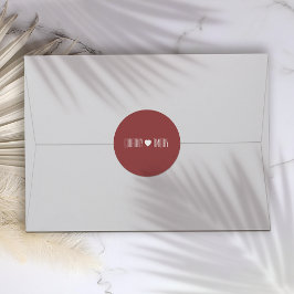 Adesivo Casamento de Coração Minimalista