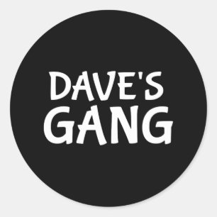 Adesivo Casamento de Dave Bachelor do Primeiro Nome da Gan