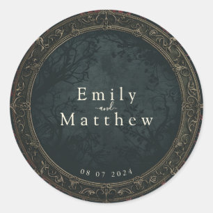 Adesivo Casamento de Elegância Gótica Vitoriana