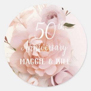 Adesivo Casamento de escritura personalizada floral cor-de