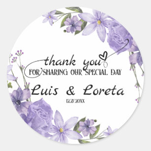 Adesivo Casamento de Escrituras Obrigado Sticker