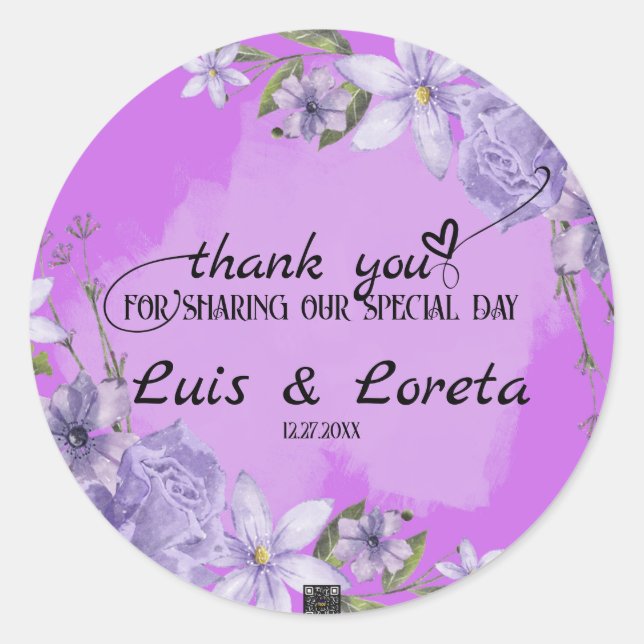 Adesivo Casamento de Escrituras Obrigado Sticker (Frente)