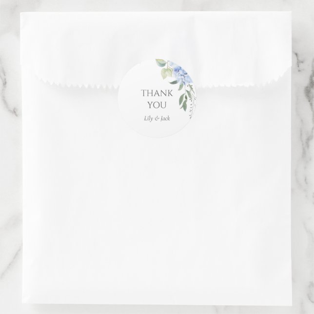 Adesivo Casamento de Evento de Monograma do Hydrangea Mono (Bolsa)