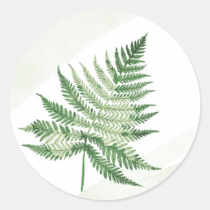 Adesivo Casamento de Fern Verde Minimalista