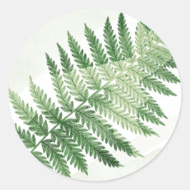 Adesivo Casamento de Fern Verde Minimalista