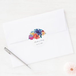 Adesivo Casamento de Flor Fiesta Mexicano Watercolor