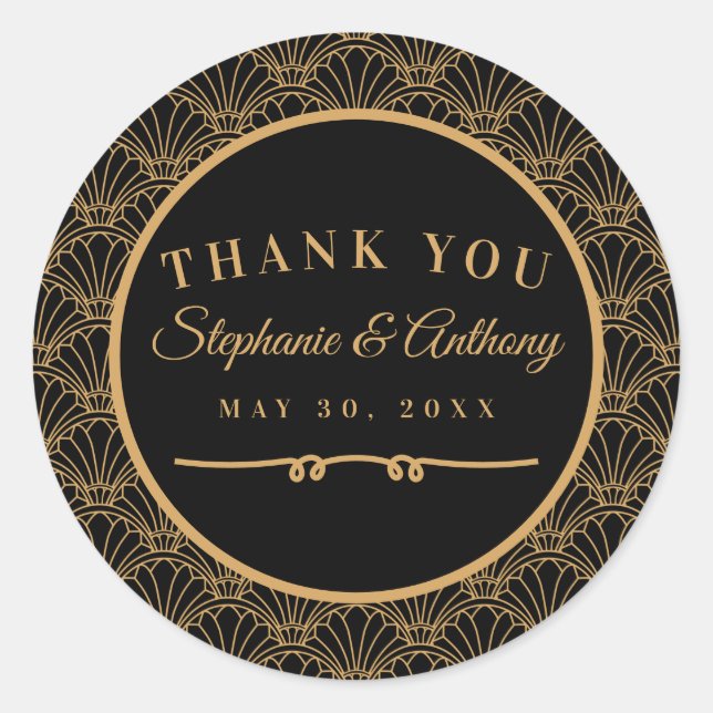 Adesivo Casamento de Flores de Ventiladores de Arte Negra  (Frente)