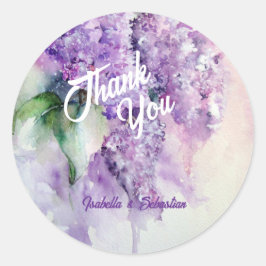 Adesivo Casamento de Flores Lilac Elegante