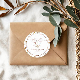 Adesivo Casamento de Flores Silvestres de Outono Minimalis