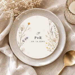 Adesivo Casamento de Flores Silvestres Elegantes