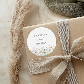 Adesivo Casamento de Flores Silvestres no Jardim Caprichos