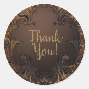 Adesivo Casamento de Folhas Ornamentais Douradas de outono