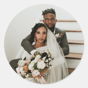 Adesivo Casamento de Fotografias do Casal Moderno Noivo