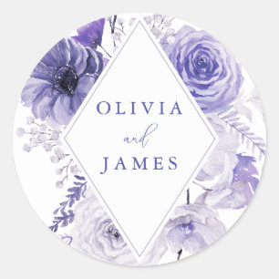 Adesivo Casamento de Frame Floral Indigo Boho