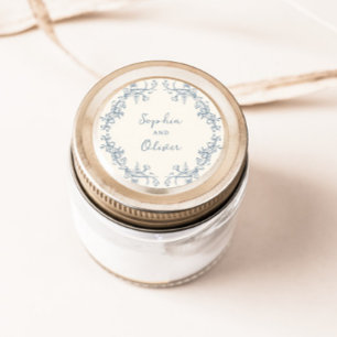 Adesivo Casamento de Frame Floral Rustic Vintage