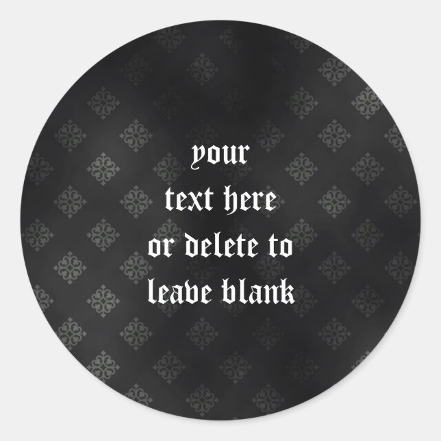 Adesivo Casamento de Góticos de Scroll Vampire (Frente)