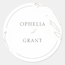 Casamento De Grama Selvagem Simples Obrigado Pinhe