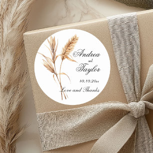 Adesivo Casamento de Grass de Pampas Elegante