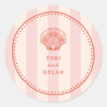 Casamento de Greve Tropical Rosa-Rosa-Seashell