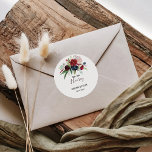 Adesivo Casamento de Hooray com Sip Sip Floral do Marinho<br><div class="desc">Este marinho floral moderno e burgundo,  viciado em casamento clássico,  é perfeito para um casamento elegante. A design apresenta flores vermelhas,  burladas,  marinhos,  roxas,  azuis e esbranquiçadas lindamente pintadas à mão e folhas verdes.</div>