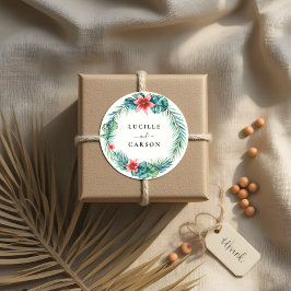 Adesivo Casamento de Jardim Botânico de Terra Verde Tropic