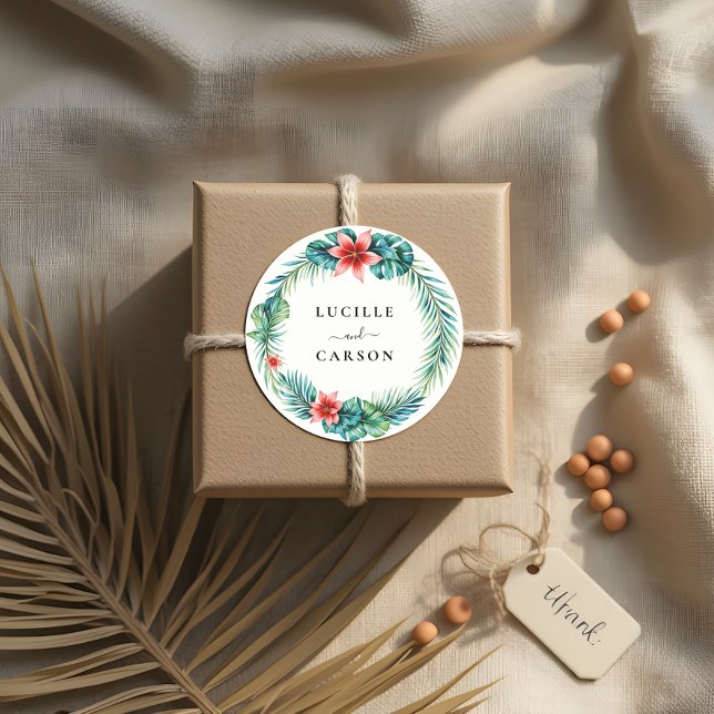Adesivo Casamento de Jardim Botânico de Terra Verde Tropic (Criador carregado)