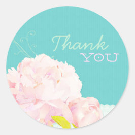 Adesivo Casamento de Lagoa de Pensão Rosa Obrigado