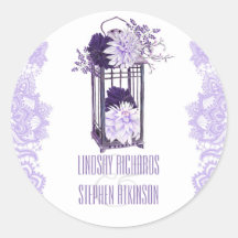 Casamento de Lanterna Floral lavanda e Roxo