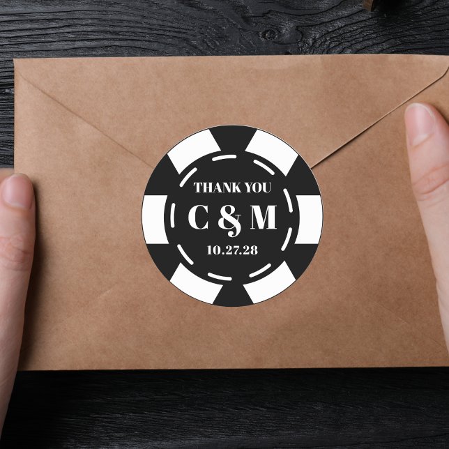 Adesivo Casamento de Las Vegas Casino Poker (Criador carregado)