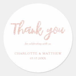 Adesivo Casamento de Leve Dourada Elegante Shiny Rosa