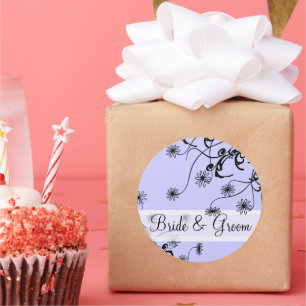 Adesivo Casamento de Lilac Periwinkle, Lavanda de flor sel