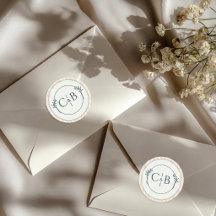Casamento de Listras de Pêssego e Creme com Monogr