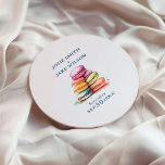 Adesivo Casamento de macarrão colorido e divertido<br><div class="desc">Adicione um toque de branco e cor aos seus favores de casamento com nossos adesivos Coloridos de Casamento Macaroon Divertidos. Estes adesivos apresentam um conjunto delicioso de ilustrações de macarrão em matizes vibrantes, criando uma vibração divertida e alegre. Personalize-os com os seus nomes e data de casamento para os tornar...</div>