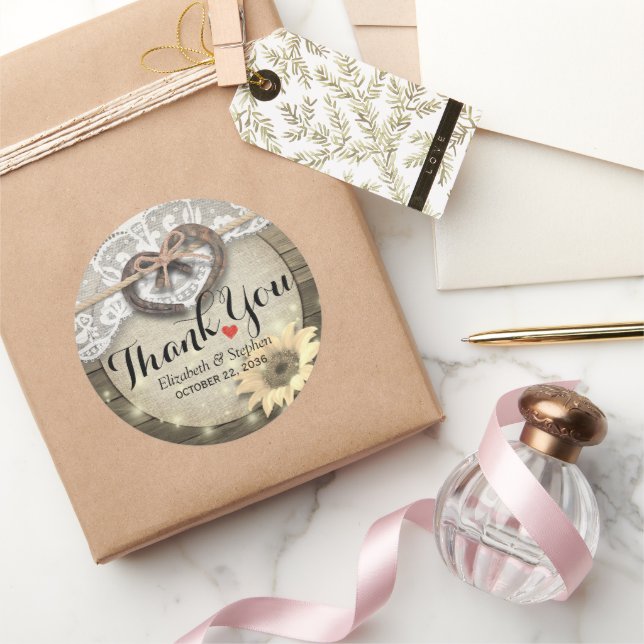 Adesivo Casamento De Madeira De Girassol De Ferradura Obri (Presentear)