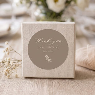 Adesivo Casamento de Marfim Botânico Vintage