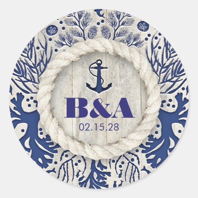 Adesivo Casamento de marinho de madeiras-arrastantes de pr (Frente)