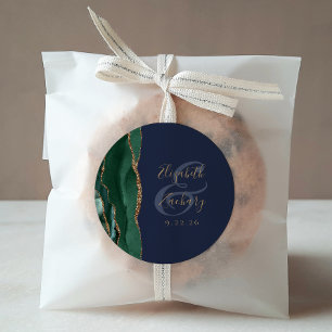 Adesivo Casamento de Marinho Dourado Emerald Green do Scri