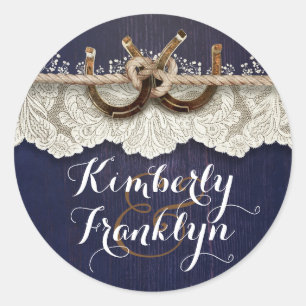 Adesivo Casamento de Marinhos do País Rustic Lace