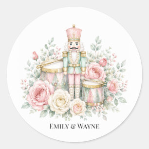 Adesivo Casamento de Natal com Quebra-Nozes Pastel