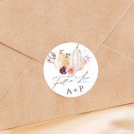 Adesivo Casamento de outono de Pumpkin Apaixonado