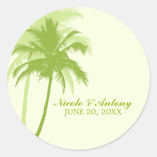 Adesivo Casamento de Palm Trees (Frente)
